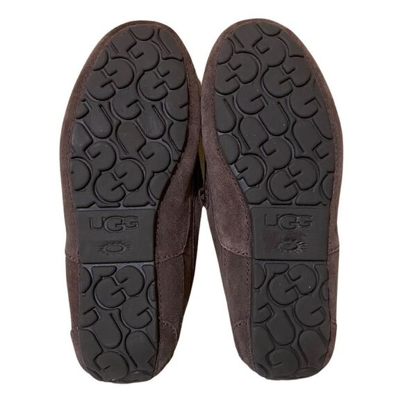 UGG Alder Faux Shearling Lined Suede Brown Slipper - Picture 9 of 13